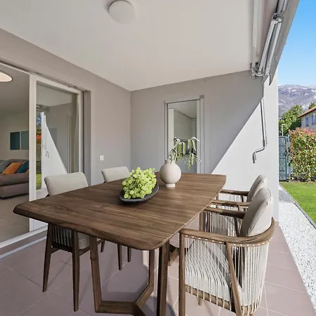 Appartement Ascona Giardino Felice Familienfreundliche Ferienwohnung Mit 240M2 Eigenem Garten & Klimaanlage Ascona