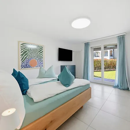 Appartement Ascona Giardino Felice Familienfreundliche Ferienwohnung Mit 240M2 Eigenem Garten & Klimaanlage Ascona