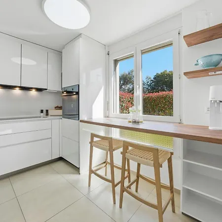 Appartement Ascona Giardino Felice Familienfreundliche Ferienwohnung Mit 240M2 Eigenem Garten & Klimaanlage